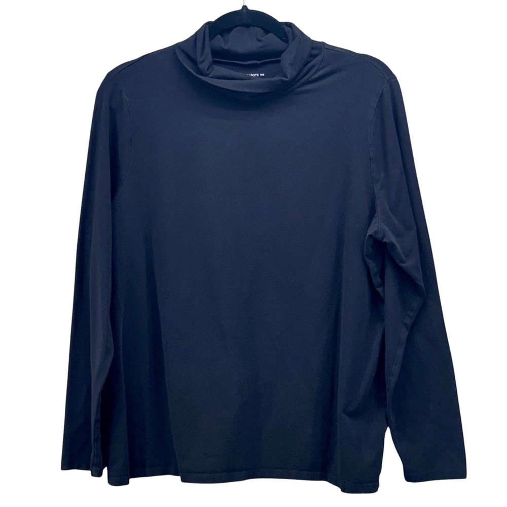 Talbots‎ Turtleneck Top Black 1X